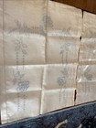 Vintage Vogart  Pair Of Matching Stamped For Embroidery Linen Table Runners    