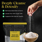 Dead Sea Bath Salt Fine Grain 5 Lb Bulk Resealable Pack For Soaking