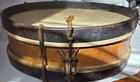Antique Lyon And Healy  Snare Drum Maple Hoops Calfskin Heads Tension Rod 5 Rods