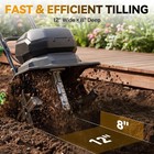 Workprox 40v Cordless Tiller Cultivator 12   Garden Rototiller Battery Powered