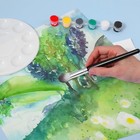 9 Pcs Mop Brush For Acrylic Painting  Oval Blending Brush For