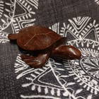 Turtle Wooden Wood Statue Figure Figurine Carved Art Nature Natural Brown Animal