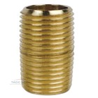 10 Pack Brass Close Pipe Nipple Fitting 3 8  Mnpt X 3 8  Npt Male Adapter