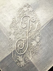 7  Vtg  Ladies Monogrammed White Hankies  f L B E M  Three  f  Are New Old Stock