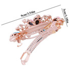 Women Rhinestone Hairpin Crystal Hair Clips Elegant Flower Barrette Hairgrip Diy
