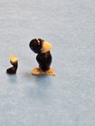 Hagen Renaker Crow Bird Set Mama Baby Black Miniature Set Of 2 Figurines 