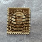 United States 1 Cent Brown Used Postage Stamp Historical Figures Machine Cancel