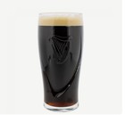 One 20oz  Guinness Official Imperial Pint Beer Stout Gravity Glass Embossed Harp