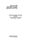 John Deere 325  328 Skid Steer Operation   Test Service Repair Manual - Tm2191