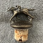 Blanton   s Bourbon Bottle Stopper     Letter    a    Horse   Jockey Cork metal Topper