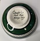Vtg Turkish Bowl Handmade   Hand Painted Signed Gini Floral Design 6 25 