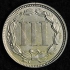 1865 Three 3 Nickel Cent Piece Gem Bu  uncirculated  Ms E230 Tjsmm