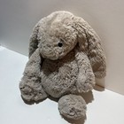 Jellycat Plush Medium Bashful Bunny Stuffed Animal Beige White Tail 11 