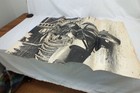 Vtg 1967 Steve Mcqueen Great Escape Motorcycle Poster Famous Faces Large 41 X 29