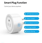 2pcs Smart Us Plug  Wifi Smart Timer Socket Voice Control Fit For Apple Home Kit