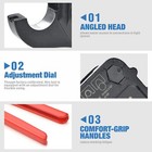 Iwiss Set Of 2 Pex Crimper Crimping Tools With 1 2  3 4  Angle With Go-no Go