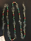 2 Bethany Lowe Merry   Bright Garlands  Beads   Tinsel  Lc8428 Nwt