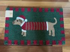 Dachshund Christmas Rug  Dachshund Hot Dog 20 x32    Tidings   Joy Holiday Rug Nwt