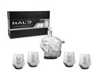Halo Infinite Master Chief Helmet 6-piece Whiskey Decanter Set With Glasses
