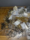 Huge 23lb Lot Leatherwork Sewing Makers Hardware Buckles Rings Clasps Brass    