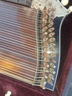    vintage Victorian Era Tabletop Guitar Zither 32-string Folk Instrument   Case