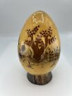 Tonala Jal Paper-mache Egg Mexican Folk Art Hand Painted Artist Signed