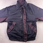 Dryjoys Footjoy Golf Jacket Mens Medium Fj Full Zip Houndstooth Rain Wind