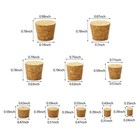 100 Pack Assorted Cork Stoppers Wine Bottle Corks Plugs 10 Sizes Replacement Tap