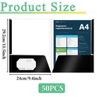 50 Pack 2-pocket Glossy Presentation Folders  Letter Size Portfolios With Poc   