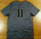 Under Armour Golden Spikes Embroidered Gray Baseball Jersey Size M Youth Medium