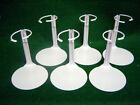 Doll Stands Set Of 6 White Metal Stands For 8-14 Inch Dolls By Kaiser 2101