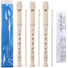 3 Pack 8 Hole Soprano Descant Recorder Instrument For Recorders With Cleaning