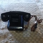 Bell System Western Electric Telephone Black Rotary Phone Desk Top 1940s Vintage