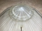 Antique Art Deco Ceiling Glass Hanging  Shade Light Lamp 11    Diameter