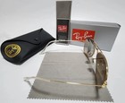 New Ray-ban Rb3025 Aviator Sunglasses Gold Frame Glass Gradient Brown Lens 58mm   