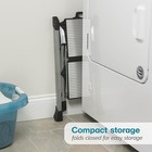  Easy-close 2-step Ladder  Lightweight Aluminum  Non-skid Rubber Feet For 