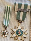 1960s Us Army Vietnam Made Campaign Medal   Mini Plus Ribbon Bar Set L  k   