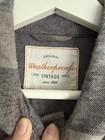 Weatherproof Vintage Plaid Flannel Shirt Mens Large Gray Beige 90s Style Casual