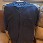 Banana Republic Men   s Xxl Blue Knit Henley Short Sleeve Solid Pullover Sweater