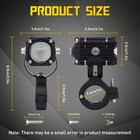 2x Led Spot Light Auxiliary Motorcycle Headlight Fog Driving Lamp Yellow white