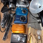 Large Lot Of Cameras And Accessories Untested Read R68
