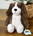 Jellycat Bashful Fudge Puppy Plush Brown Stuffed Animal Toy Small 8  Nwt