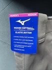 Mizuno Softball Pants Women   s Medium Grey Cropped New W  Tags