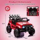 Kids Ride On Car Truck 12v Electric Vehicle W  Remote Control  Led Lights  Music