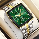 Men Watch Stainless Steel Quartz Date Chronograph Waterproof Business Wristwatch