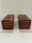 Sweet 16 Pair Of Vintage Lane Brand Promotional Mini Cedar Hope Chests No Keys  