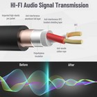 6 Pack 10 Ft Xlr Microphone Cables Multi-color 3-pin Male To Female Cords