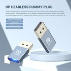 2pcs 4k Displayport Headless Ghost Display Emulator Pc Dummy Plug Edid Adapter