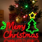 Merry Christmas Neon Sign 15 7 Inch Giant Snowflake Merry Christmas Neon Sign  