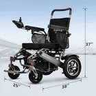 Foldable Electric Wheelchair For Adults   Elderly - 20  Miles Range  All-terrain